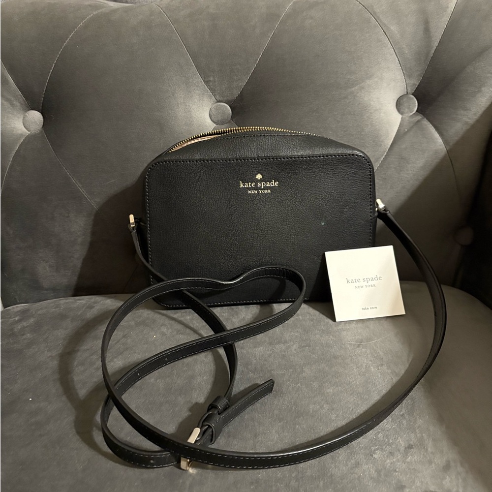 Kate Spade Black Leather Crossbody Bag